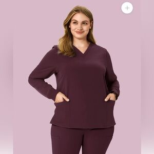 Mandala Long Sleeve Scrub Top